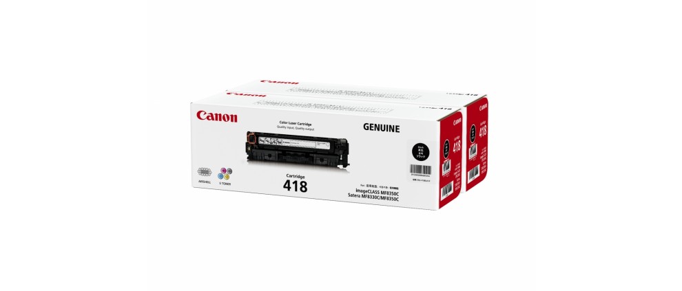 Canon Cartridge 418 Black Twin Toner